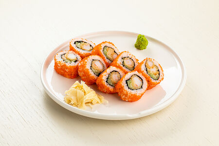 Ролл с темпурной креветкой