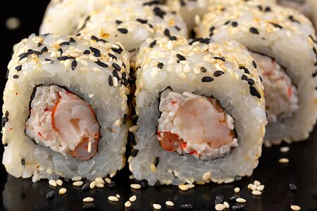 Со снежным крабом и креветкой