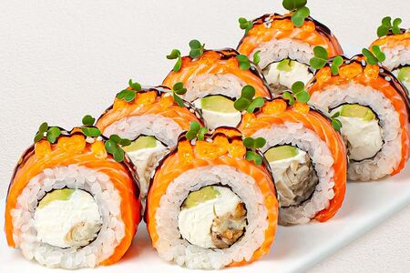 Ролл Филадельфия Прайм с угрем