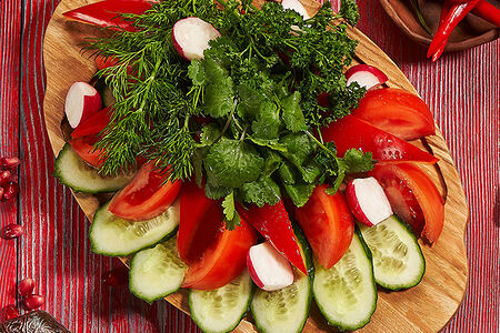 Букет из свежих овощей