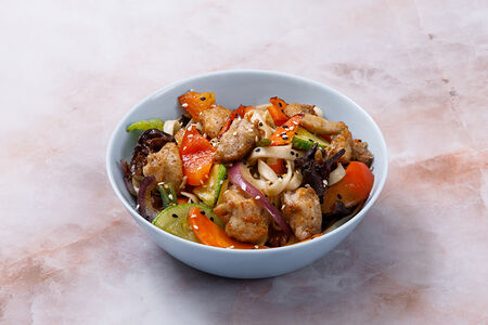 Удон с курицей