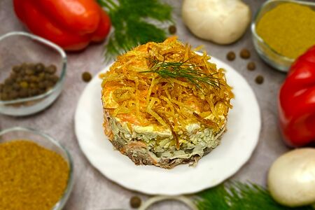 Салат с говядиной