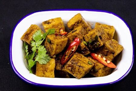 Сет с маринованным тофу юйчжагань, кимчи