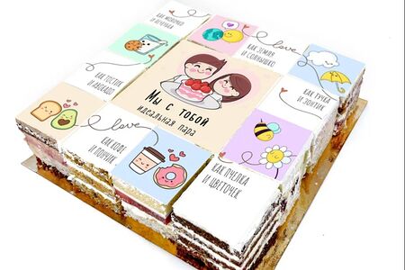 Торт-открытка Идеальная пара