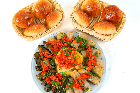 Голубцы и долма с картофелем