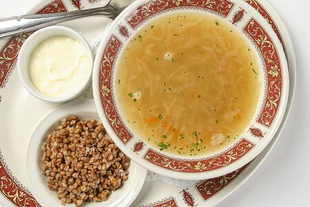 Щи суточные с гречневой кашей