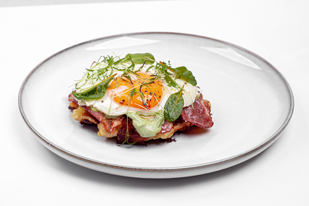 Вафли с беконом