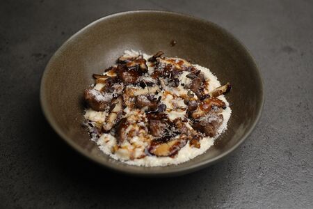 Ризотто Телячья щека и грибы