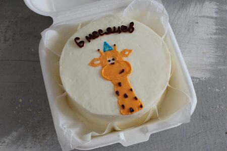 Детский Бенто-торт с жирафом
