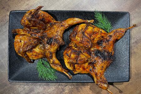 Перепела на мангале