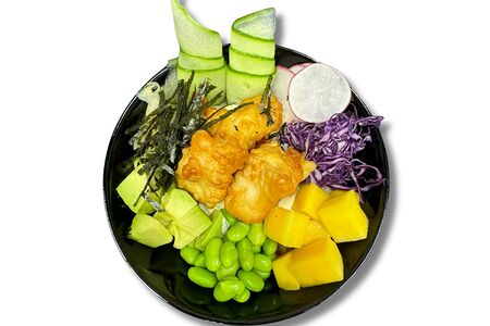 Поке с курицей и манго