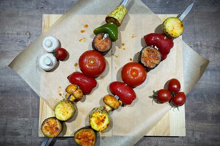 Овощи на мангале