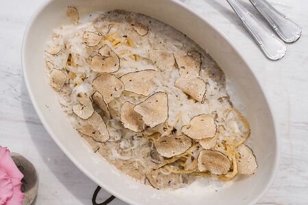 Спагетти, трюфель, пармезан