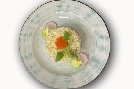 Мимоза с рыбой