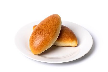 Пирожки печёные с мясом и капустой