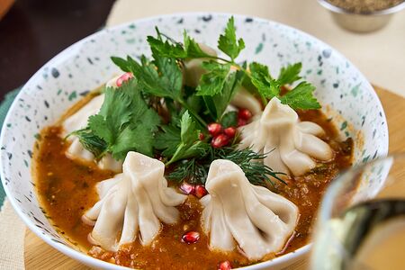 Мини-хинкали с грибами