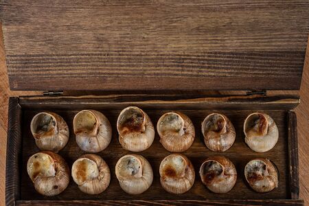 Улитки в белом сырном соусе