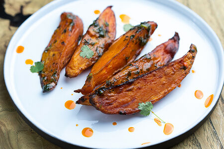 Запеченый батат с чимичурри