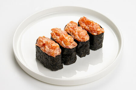 Острые суши с лососем (4 шт.)