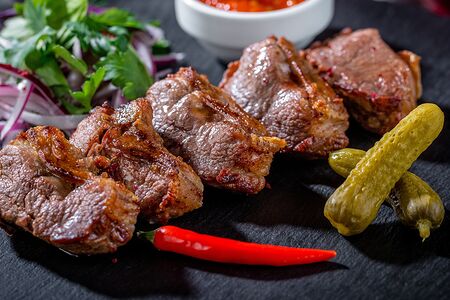 Шашлык из cвинoй мякоти