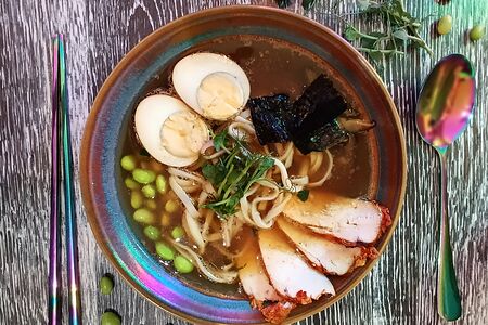 Рамен с курицей