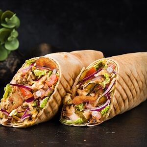 Шаурма с креветками
