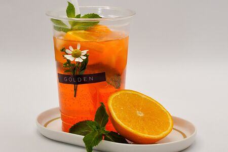 Домашний лимонад Апероль безалкогольный