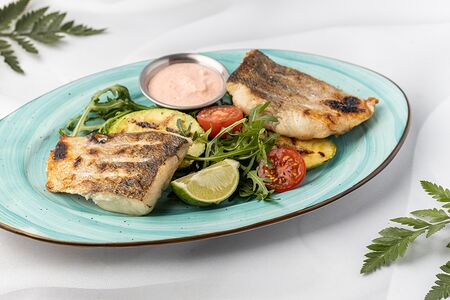 Филе судака с цукини