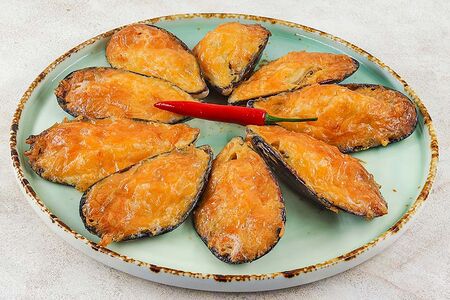 Мидии запечённые