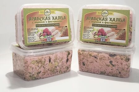 Халва с малиной и миндалём 