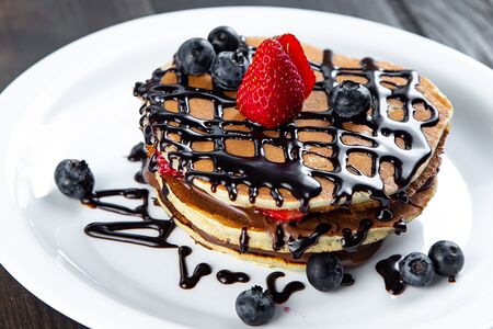 Панкейки с нутеллой