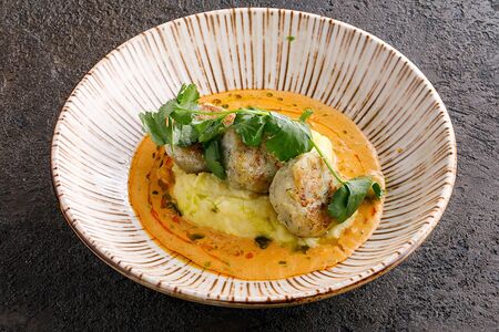 Щучьи котлеты с пюре