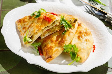 Пирог с бараниной и картофелем