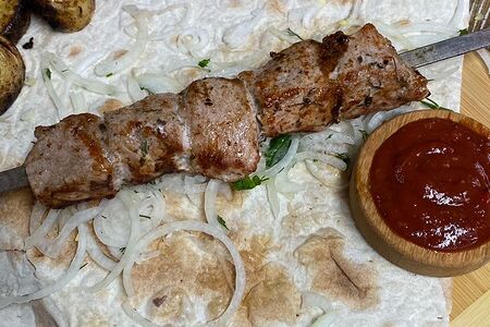 Шашлык в лаваше