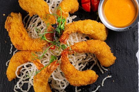 Креветки в кляре