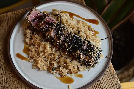 Рис и тунец татаки