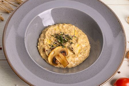 Ризотто с белыми грибами и трюфельным маслом