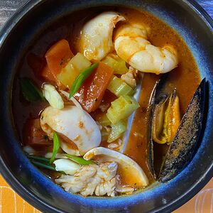 Суп Буйабес томатный с морепродуктами