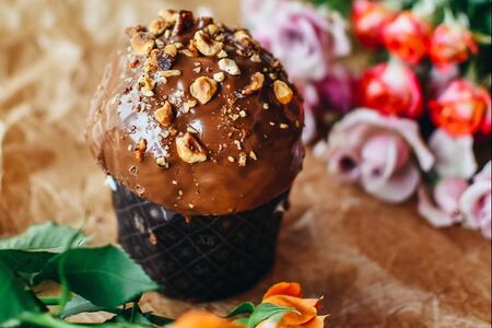 Панеттоне с ореховым пролине