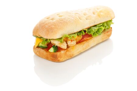 Панини с курицей и соусом сладкий чили