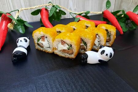 Темпура с копченым лососем