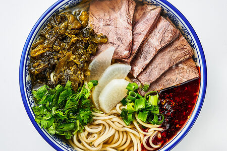 Рамен Ланьчжоу с квашеной капустой