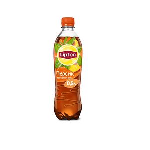 Lipton чёрный чай с персиком
