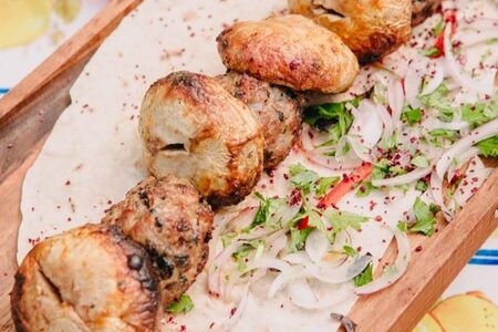 Грибы на мангале