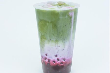 Bubble Tea Матча черника