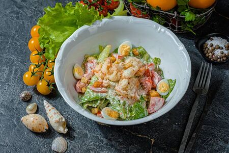 Цезарь с креветками