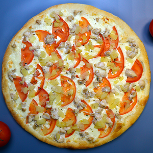 Пицца Курица с ананасами