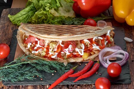 Пицца с фри 