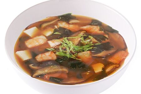 Мисо суп с лососем