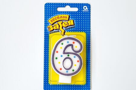 Свеча Цифра №6